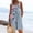 Gray, variant on Womens Summer Casual Sleeveless Romper Dress Loose Cotton Striped Shorts Overalls Jumpsuit