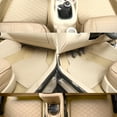 thumbnail image 3 of 4 Pcs Tapis de Sol de Voiture Intérieur Automobile Accessoires de Marche 4 Pcs Doublure de Remplacement Coussinet de Pied Tapis Décoratif Décoration avant Arrière Lavable Réutilisable Tapis Brun, 3 of 9