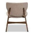 thumbnail image 4 of Baxton Studio Benito Mid-Century Modern Transitional Beige Fabric Upholstered and Walnut Brown Finished Wood Accent, 4 of 7