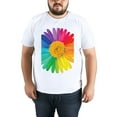 thumbnail image 4 of Summer Short Sleeve Tops Crew Neck Shirts for Men Flowers (22)Plus Size Tee Shirts XS-5XL, 4 of 5