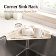 thumbnail image 5 of Kitchen Sink Corner Caddy Sponge Holder Drain Rack Organizer for Dishcloth Cleaning Soap Brushes, 5 of 6