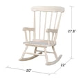 thumbnail image 5 of Rosebery Kids Traditional Solid Hardwood Rocking Chair in Natural, 5 of 7