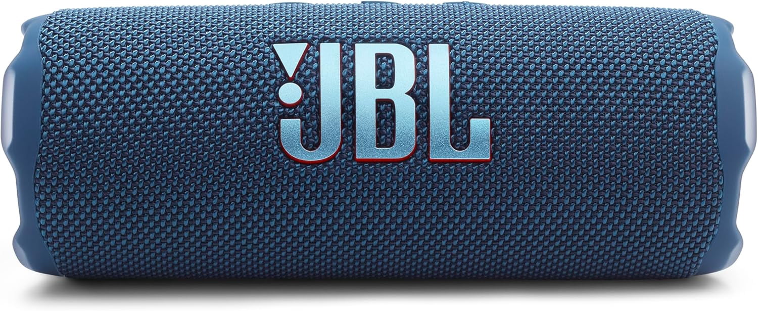 Open Box JBL Flip 7 - Portable waterproof and drop-proof speaker, Bold JBL Pro Sound with AI Sound Boost, 16Hrs of Playtime, and PushLock system with interchangeable accessories (Blue)