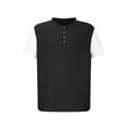thumbnail image 4 of Rloper-Lop Men's Short Sleeve T-Shirts Color Blockes Crewneck Shirts Button Down Fitting Tee Tops Casual Golf Workout Tops, 4 of 8