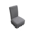 thumbnail image 2 of Stretch Skirt Chair Covers for Dining Room Chairs - 360° Full Wrap Elastic Slipcover with Geometric Pattern, All-Season Polyester Fabric, 2 of 6