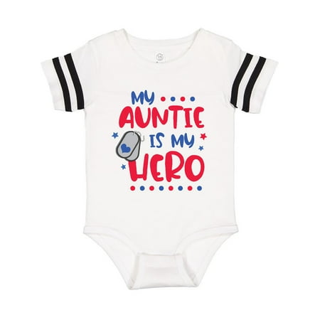 

Inktastic Memorial Day My Auntie is My Hero Gift Baby Boy or Baby Girl Bodysuit