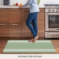 thumbnail image 6 of Sage Green Door Mat Indoor Outdoor, Farmhouse Sage Green White Striped Non Slip Welcome Mat with Rubber Backing, Absorbent Fabric Front Door Mats Entryway Rug for Home Patio Entrance 16"x24", 6 of 8