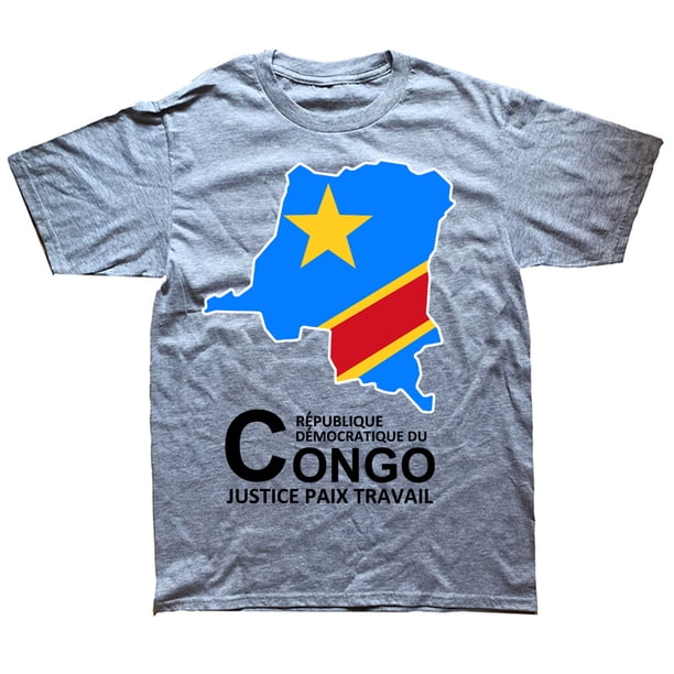 Camiseta de hombre Congo COD Kinshasa, nueva camiseta de manga corta, ropa holgada, camiseta con mapa del país, moda deportiva de verano
