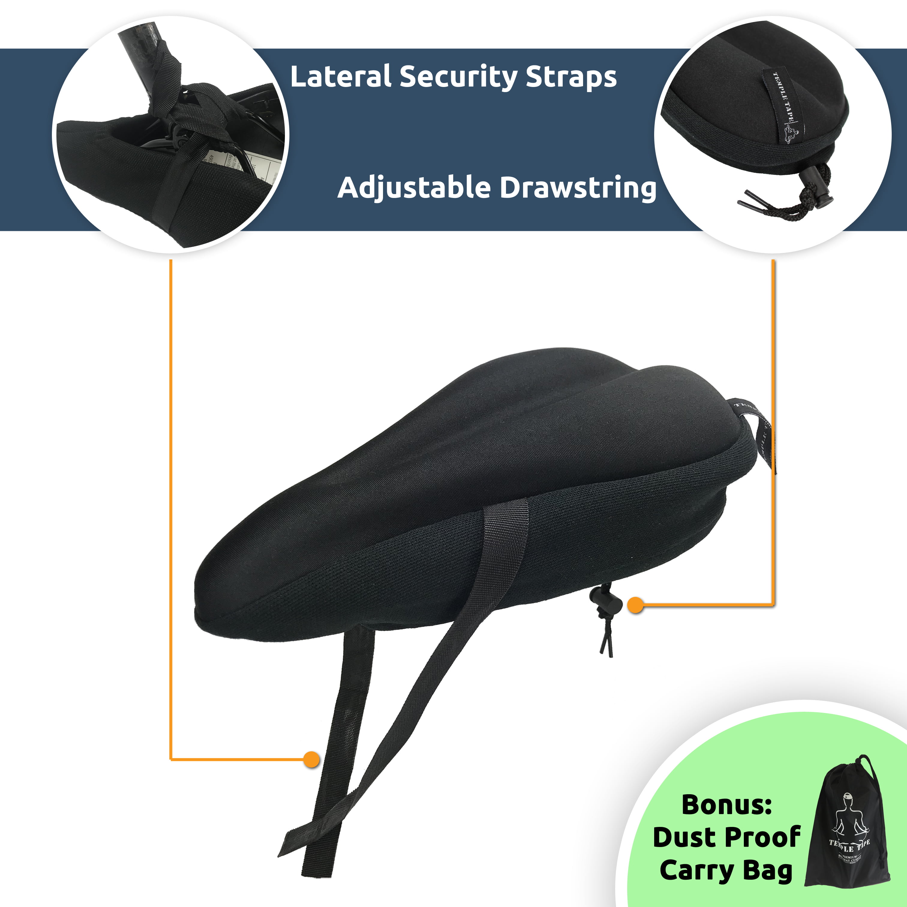 Bike Seat Cushion, Wide Gel Soft Pad Exercise Bike Seat Cover, Wide Foam  Bicycle Sea - Bicycle Accessories, Facebook Marketplace