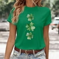thumbnail image 2 of Wangmeiwg Women's St. Patrick's Day Crew Neck Short Sleeve T Shirt Summer Short Sleeve, 2 of 4