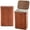 Coffee, variant on 2 Pack 21 Gallon Bamboo Slim Trash Can with Lid Large Foldable Slim Rectangular Garbage Can Bamboo Waste Basket for Bathroom Bedroom Office Home Salon Spa (Coffee)