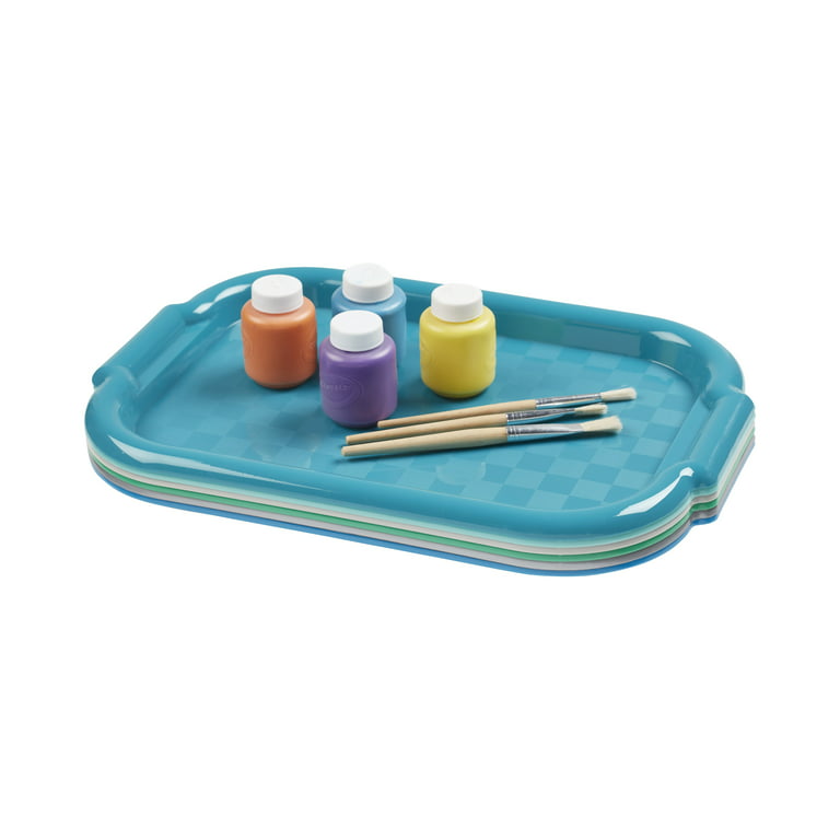 10 Pack Plastic Art Trays,8 Colors Activity Trays Sensory Tray