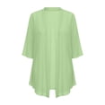 thumbnail image 6 of Jerdar Sheer Kimono Cardigan for Women Casual 3/4 Sleeve Open Front Lightweight Summer Sweater S, 6 of 9