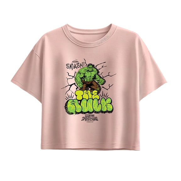 Spider-Man - The Hulk Street Short Sleeve Boxy Graphic T-Shirt