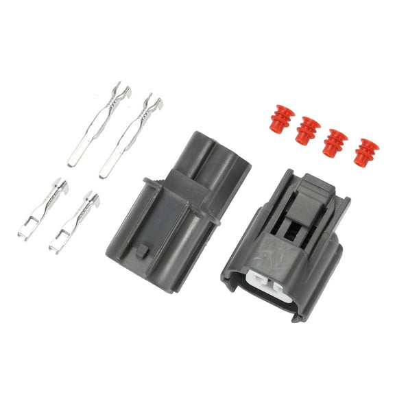 Unique Bargains 2 Pin Cable Horn Rear Door Lock Motor Connector Plug Male Female Wire Terminal Connector for Honda 1 Set