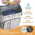 thumbnail image 2 of Travel Cooler Bag - White Princess Knight Pattern Camping Beer Cooler Backpack with Bottle Opener- Waterproof Insulated Picnic Backpacks - Cooler Bag for Beach, 2 of 6