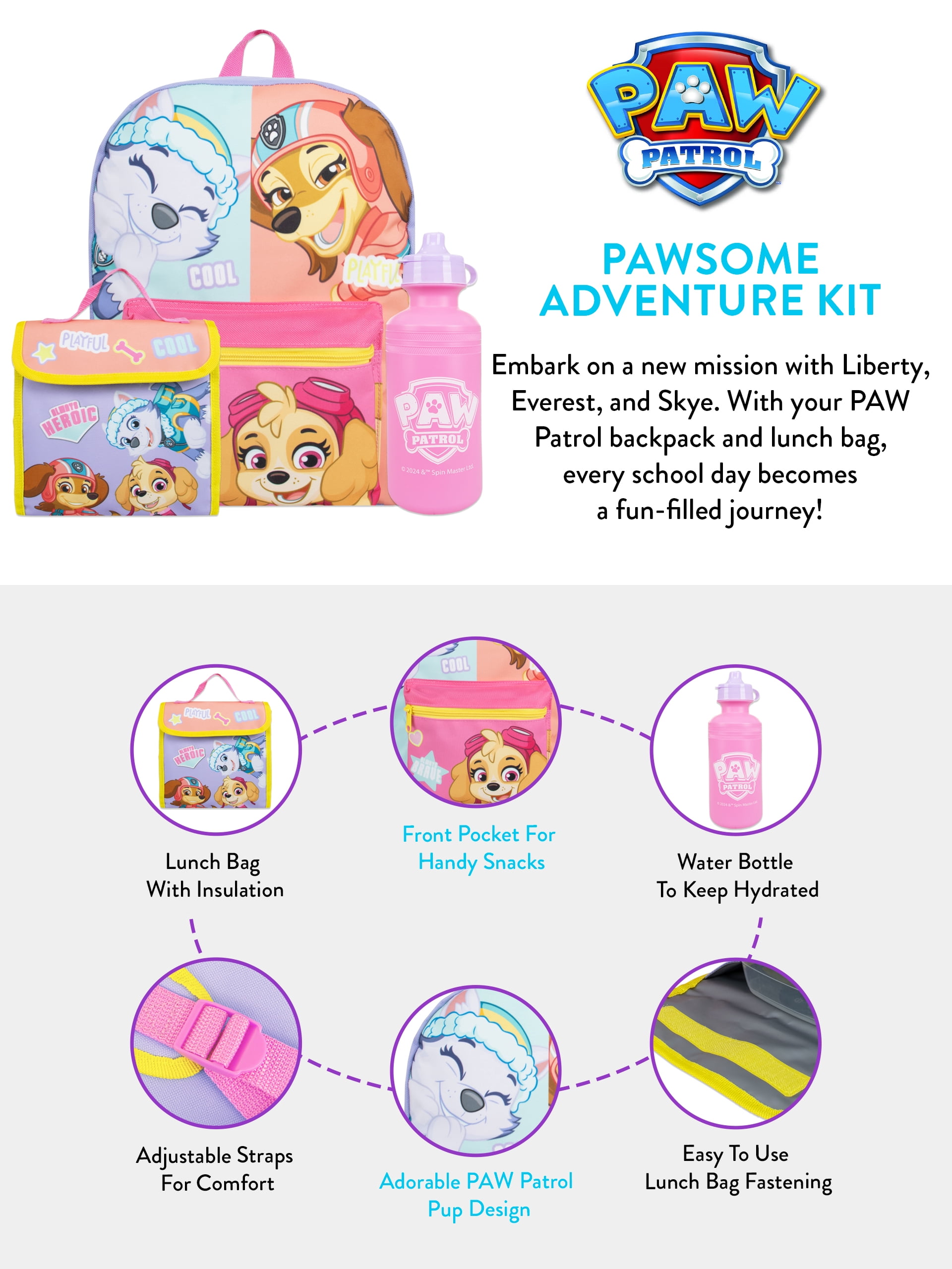 PAW Patrol 3 Piece Backpack Set