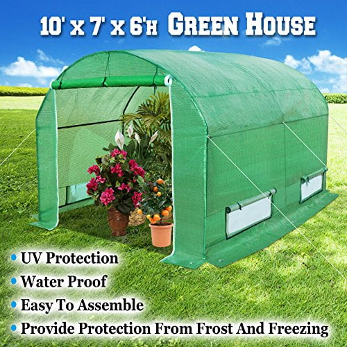 BenefitUSA Cover Canopy Replacement for Larger Green House 16x7x7 Walk in Outdoor Plant Gardening Greenhouse Cover 