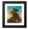 thumbnail image 2 of Oswald Achenbach 12x13 Black Modern Framed Museum Art Print Titled - A Majestic Tree in the Evening Light, 2 of 5
