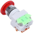 thumbnail image 2 of Red Mushroom Cap 1NO 1NC Emergency Stop Push Button Switch AC 660V 10A, 2 of 5