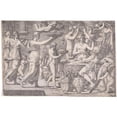 thumbnail image 3 of Léon Davent 18x13 Black Modern Framed Museum Art Print Titled - Venus and Mars Served by Cupid and the Three Graces (C. 1547), 3 of 5