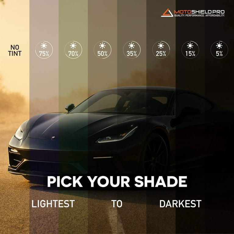 Motoshield UV Resistant Pro Window Tint Film, Ceramic, 37