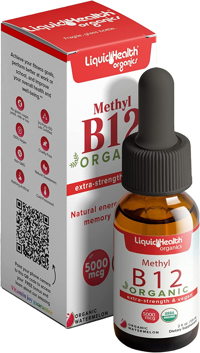 LIQUIDHEALTH Methyl Vitamin B12 Organic Liquid Pure Drops