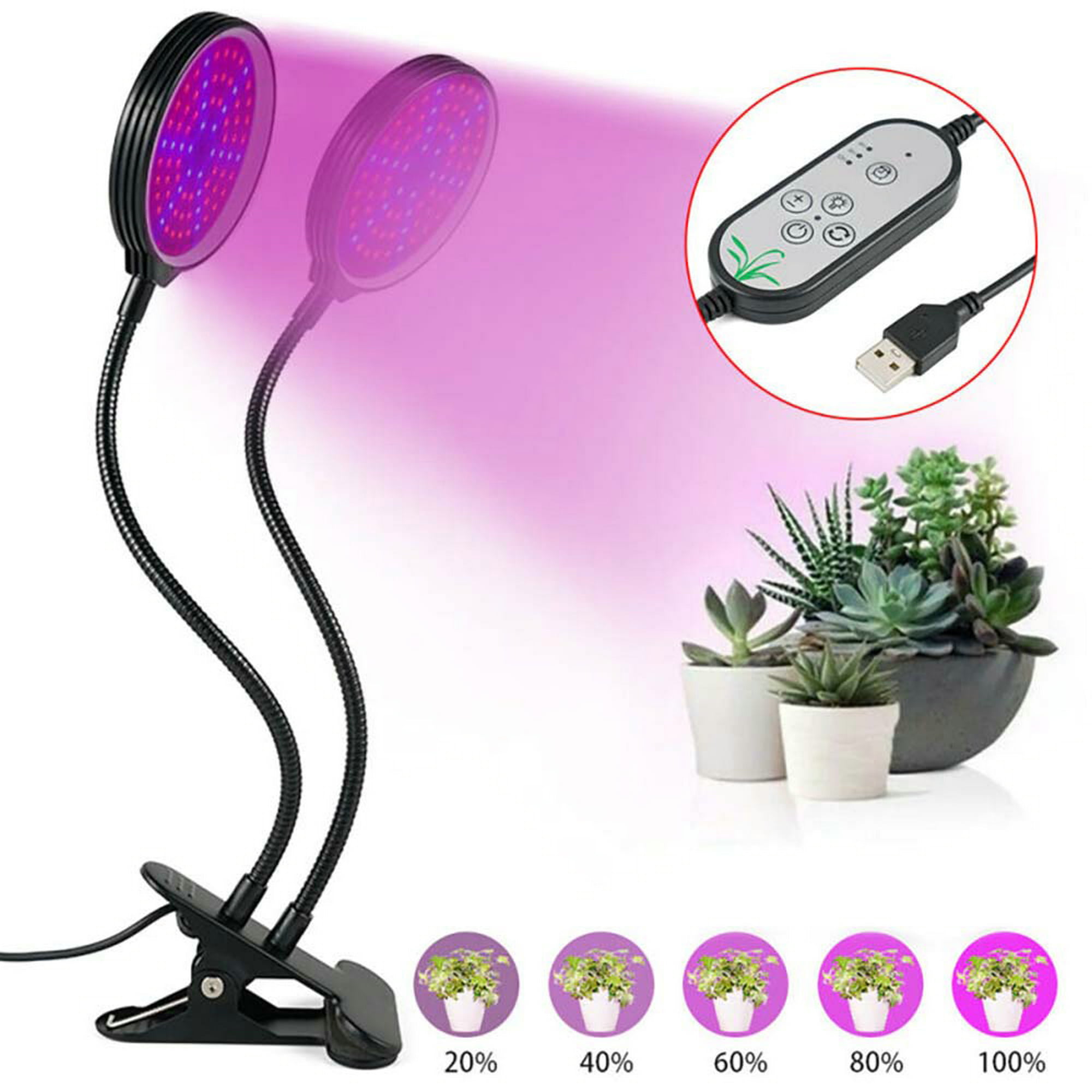 LED Grow Light UV-Growing Lamp For Indoor Hydroponic Plant Lamp Dimming Protable 