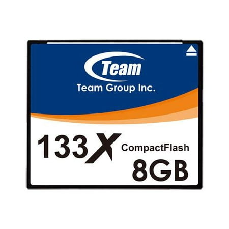 - 8GB Team 133X CF CompactFlash memory card