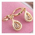 thumbnail image 3 of 18K Gold Galvanized Zircon Earrings, 3 of 4