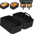 thumbnail image 1 of 2PCS Silicone Pan For Ninja Double Air Fryer Liners, 1 of 5