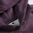 thumbnail image 4 of Sinpiling Mens Sueded Hoodies Big & Tall Pullover Long Sleeve Sweatshirts with Pocket M-4X Plus Size Casual Solid Comfort Hoodie Sweatshirt, 4 of 5