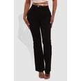 thumbnail image 2 of High Classic Waist Front Seam Flare Pants - Black, 2 of 9