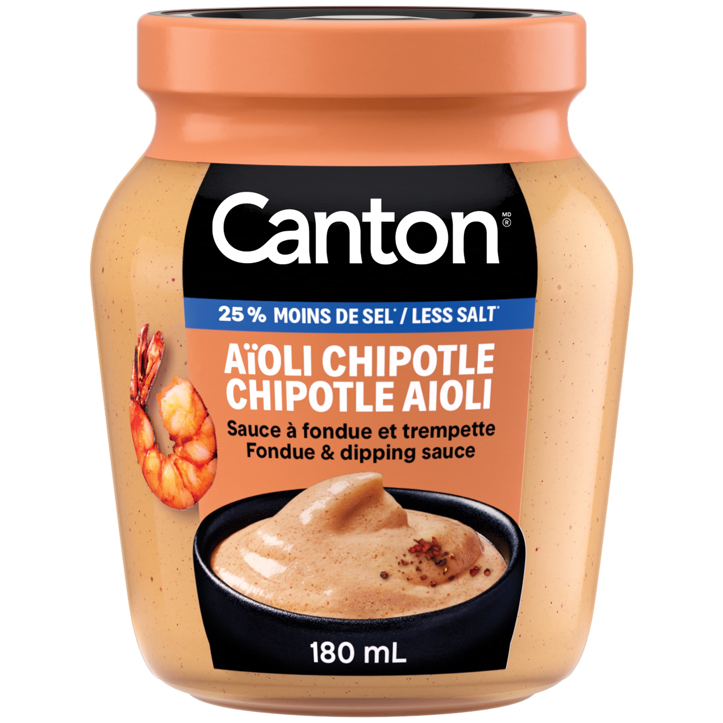Canton Chipotle Aioli 25% Less Salt Fondue and Dipping Sauce