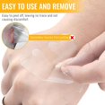 thumbnail image 5 of y 120 Pack Blister Bandages for Feet, Blister Prevention Blister Pads for Heel Toe Finger, Waterproof Invisible Heel Protector Cushion Tape, Blister Care Travel Essentials, Clear Clear 120, 5 of 5