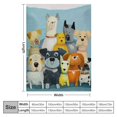 thumbnail image 4 of Orinice Dogs Warm Lightweight Blanket Soft Fleece Blankets for All Seasons, Throw Blanket Living Rooms Sofa Decor Cow Gifts, Long-lasting Blanket 50x60in, 4 of 6