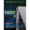 thumbnail image 2 of USB C to USB C Monitor Cable 3.3FT-8K@60Hz USB C Display Cable-100W PD Fast Charging-USB 3.1 Gen 2 20Gbps Type-C Data Transfer, USBC to USBC Video Cable for iPhone 15 / 16 Plus Pro Max, MacBooks, iPad, 2 of 7