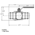thumbnail image 2 of Legend Valve P-200NL 1" Full Port Forged Brass No Lead Ball Valve, #101-005NL, 2 of 2