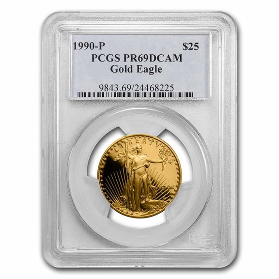 1990-P 1/2 oz Proof American Gold Eagle PR-69 DCAM PCGS