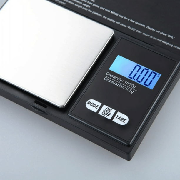 Gram Scale 1000g x 0.01g, Digital Pocket Scale 1000g calibration  weight,Mini Jewelry Scale, Kitchen Scale 