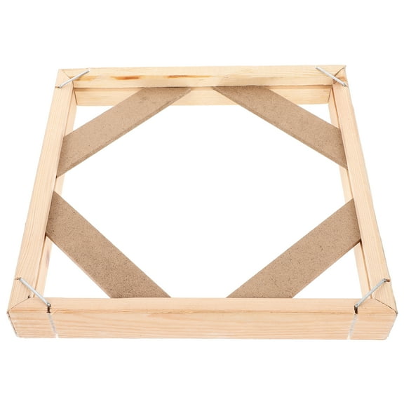 FUEENIRVA DIY Wooden Canvas Frame Kit Beige for Multipurpose Wall Decoration