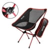 Heavy Duty Portable Folding Camping Chair for Adults Outdoors Hiking Lightweight Chair, Red