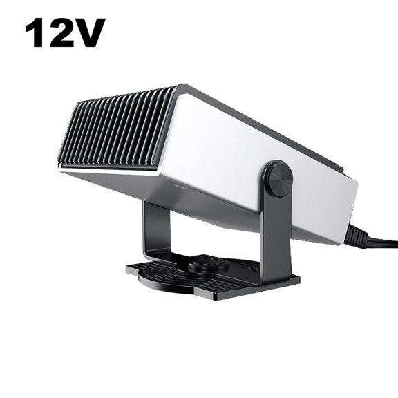 Portable Car Heater, 12V/150W Auto Heater Fan Fast Heating Defroster Demister Fan Heater & Cooler Auto Plugs Into Cigarette Lighter 180 Degree Rotary