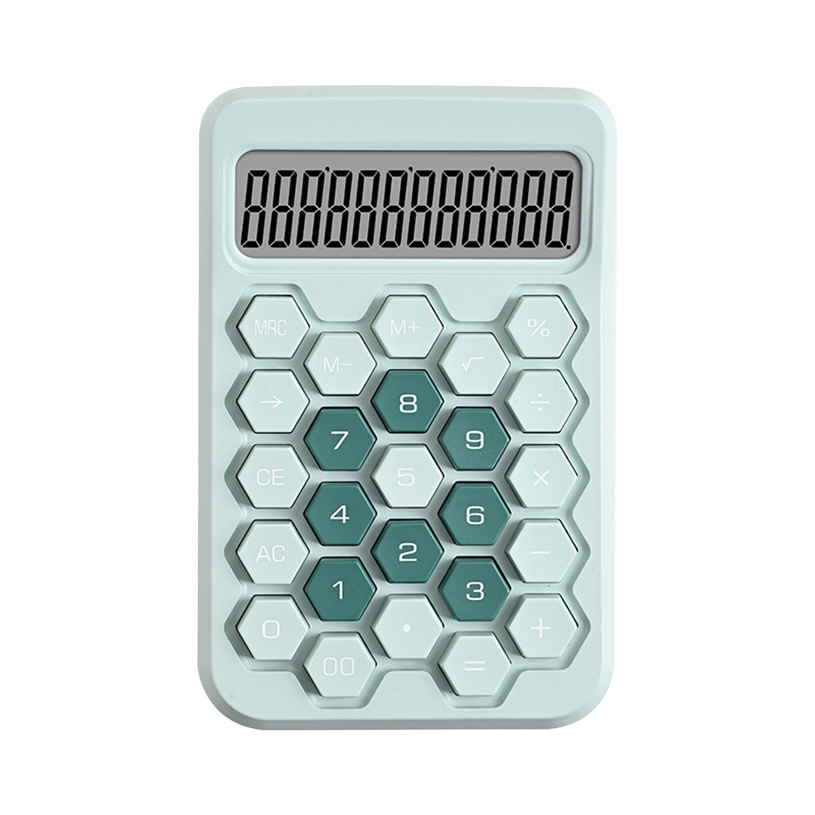Maplenight 12 Digit Large Screen Student Calculator, ABS Material, Green, 16.5x10.5x4.0cm, Portable & Compact with Crisp Buttons for School & Office Use