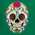 thumbnail image 5 of Wild Bobby Day Of The Dead Sugar Skull Pop Culture Women Slim Fit Junior Tee, Kelly, XX-Large, 5 of 5