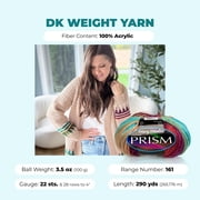 Mary Maxim Prism Yarn, Soft Acrylic DK Variegated Yarn 3.5 oz Skein 290 Yards, Autumn Mist
