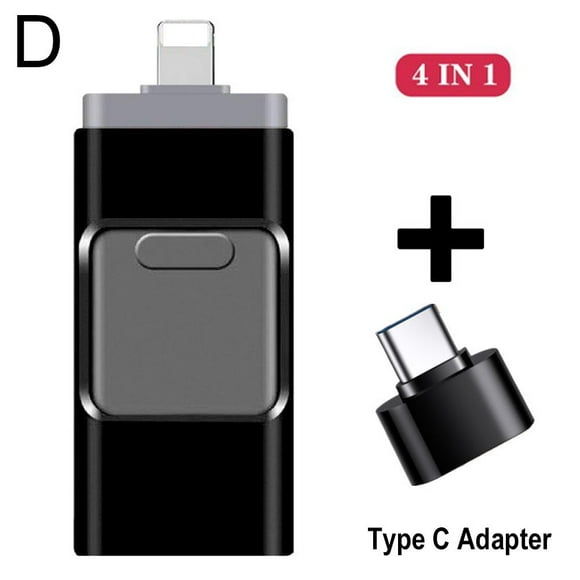 4 in 1 USB Stick 3.0 Flash Drive For iPhone/Android OTG Type 32~128GB S9R0