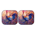 thumbnail image 7 of Balery 2 Piece Rooster Oil Painting Car Windshield Sun Shade|Foldable Front Windshield Shade for Car Front Window for Most Sedans SUV Truck-Large, 7 of 7