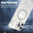 thumbnail image 3 of Magnetic for iPhone 14 Pro Max Case 6.7 inch 2022, Cute Pattern Luxury Cover [Support for Magsafe], Elegant Electroplating Camera Protection Screen Protector Case for Girls Women -Silver, 3 of 11