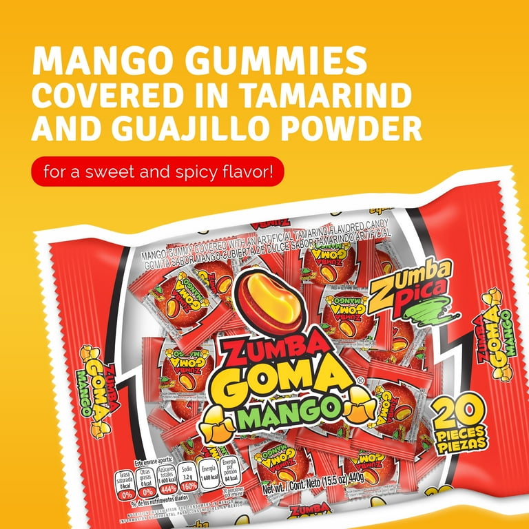 ラッキーカムカム 2 pack) Zumba Pica Goma Mix Gummy Candy, Mexican Tamarind and